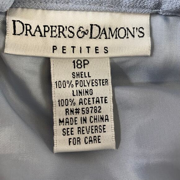 Draper's Damon's Beaded Top & Skirt Set‎ Women 18P Blue Mothers of Bride Groom - Picture 14 of 16